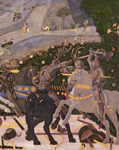 La Bataille de San Romano (détail) - Paolo Uccello